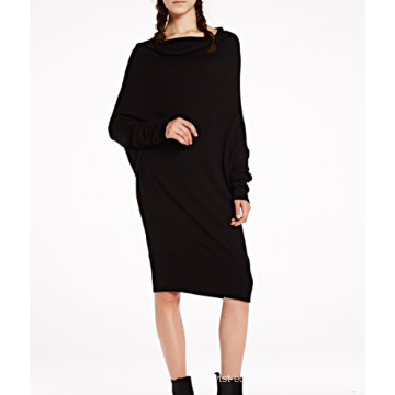 17PKCS25291 2017 knit wool cashmere knitted lady sweater dress